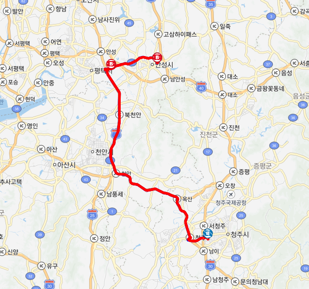 8308번 시외버스 노선