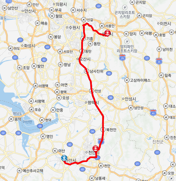 8342번 시외버스 노선