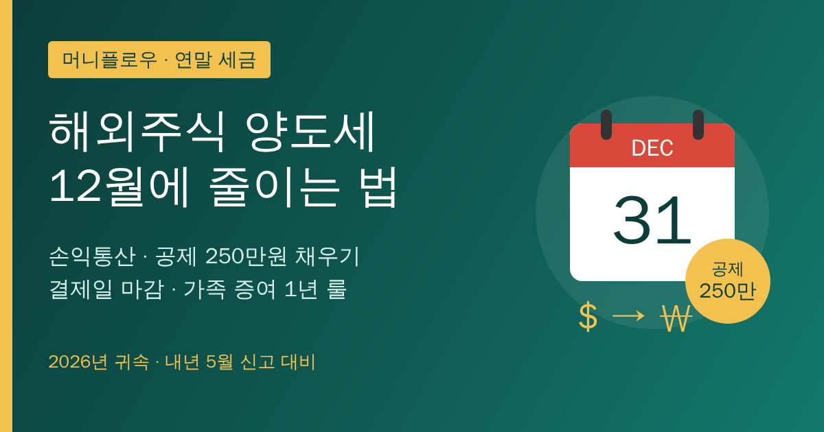 해외주식 양도세
