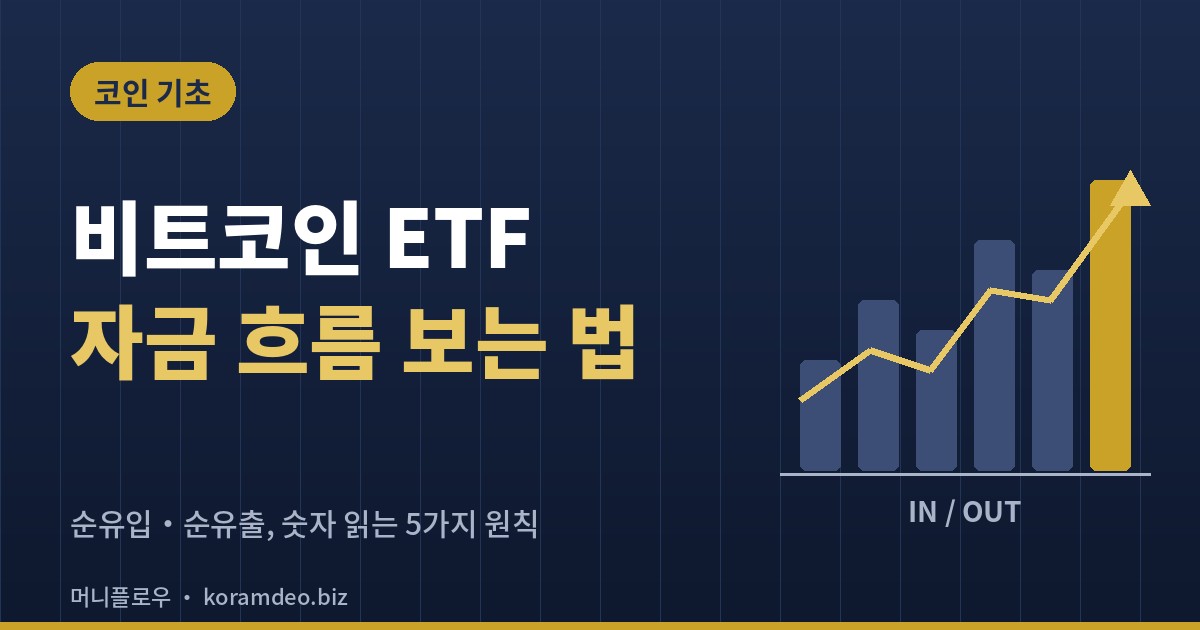 비트코인 ETF 자금 흐름 보는 법 - 순유입과 순유출 차트